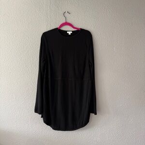 J Jill Black Dress, Large, Long Sleeve Lightweight Comfy Dress